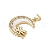 Brass  Micro Pave Clear Cubic Zirconia Pendant KK-I712-48G-04-2