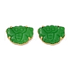 Brass Stud Earrings KK-F358-01G-2