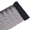 Flower Pattern Polyester Mesh Tulle Fabric DIY-WH0308-323A-1