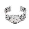 Constellation Alloy Open Cuff Bangles for Women Men BJEW-C064-01AS-04-2