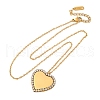 304 Stainless Steel Micro Pave Cubic Zirconia Pendant Necklaces for Women NJEW-Z065-08G-04-4