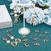 CREATCABIN 50Pcs Brass Leverback Earring Findings DIY-CN0002-22-5