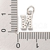 Initial Letter Brass with Cubic Zirconia Charms KK-Q814-26N-P-3