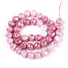 Electroplate Glass Beads Strands GLAA-N010-10mm-03-4