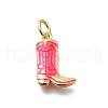 Brass Enamel Pendants KK-K400-50G-03A-1