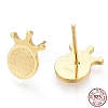 925 Sterling Silver Stud Earrings STER-T004-50G-4