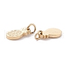 Ion Plating(IP) 316 Surgical Stainless Steel Charms STAS-H163-14G-2