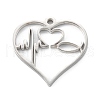 Non-Tarnish 304 Stainless Steel Pendants STAS-G251-08P-1