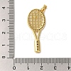 Brass Micro Pave Cubic ZircBrass Micro Pave Cubic Zirconia Pendants KK-S391-08G-02-3