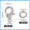 SOFPLATE 400Pcs Zinc Alloy Lobster Claw Clasps FIND-SP0001-29P-2