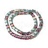 Electroplate Glass Beads Strands EGLA-H103-FR07-2
