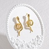 304 Stainless Steel Stud Earrings for Women EJEW-M095-02G-2