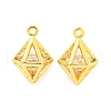 Brass Pave Cubic Zirconia Pendants KK-M286-16G-1