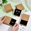 Kraft Paper Necklace Earring Storage Gift Drawer Boxes CON-WH0095-87B-3