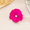 Flower Alloy with Plastic Pearl Finger Rings for Women FS-WG28373-01-2