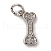 Brass Micro Pave Cubic Zirconia Pendants KK-P308-59P-1