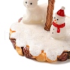 Christmas Natural Rose Quartz Chips Tree Decorations DJEW-K028-01C-4