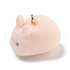 Flocking Resin Cute Pendants RESI-L043-02P-01-2