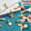   200Pcs 10 Styles Alloy Glue-on Flat Pad Bails FIND-PH0020-15-4