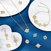 SUPERFINDINGS 32Pcs 8 Style Baroque Style Zinc Alloy Connector Charms FIND-FH0003-94-5
