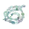 Raw Rough Natural Fluorite Beads Strands G-I279-B19-3