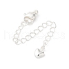 Rack Plating Brass Ends with Chain and Lobster Claw Clasps KK-F873-05S-1