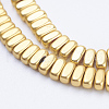 Electroplate Non-magnetic Synthetic Hematite Beads Strands G-J382-2x4x2mm-B03-F-2