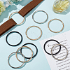 WADORN 15Pcs 3 Colors Zinc Alloy Round Rings FIND-WR0010-79-3