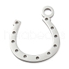 Non-Tarnish 304 Stainless Steel Pendants STAS-B056-13P-02-1