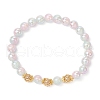 Electroplated Glass Stretch Bracelets BJEW-JB11965-2