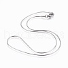 304 Stainless Steel Snake Chain Necklaces NJEW-F248-02C-P-1