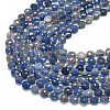 Natural Blue Aventurine(Dyed & Heated) Beads Strands G-K389-B82-01-3