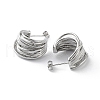 Non-Tarnish 304 Stainless Steel Stud Earrings EJEW-D095-09P-2