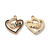 Alloy Enamel Pendants FIND-G048-23KCG-1
