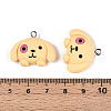 Cartoon Opaque Resin Pendants RESI-G054-01D-P-3
