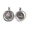 Natural Rose Quartz Pendants G-L524-05AS-05-2