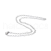 201 Stainless Steel Rolo Chain Necklace for Men Women NJEW-I122-10P-1
