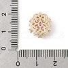 Brass Micro Pave Cubic Zirconia Beads KK-K297-29G-01-3
