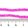 Baking Electroplate Glass Beads Strands X-DGLA-A039-J2MM-B24-4
