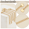 Unicraftale 15Pcs 304 Stainless Steel Curb Chain Extender STAS-UN0061-44-5