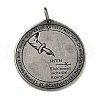 304 Stainless Steel Pendants STAS-V008-22AS-02-1
