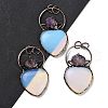 Opalite & Amethyst Big Pendants G-A221-04A-1