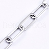 Non-Tarnish 304 Stainless Steel Paperclip Chains CHS-D031-03P-3