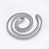 304 Stainless Steel Curb Chain Necklaces NJEW-O102-12P-1