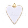 Brass Enamel Pendants KK-M205-13G-08-1