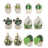 30Pcs 6 Styles Alloy Enamel Pendants ENAM-CJ0004-91-1
