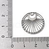 304 Stainless Steel Filigree Pendants STAS-K298-06P-3