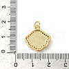 Rack Plating Brass Cubic Zirconia Pendants KK-K385-080G-4