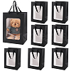 Paper Visible Window Gift Bags with Rope Handles ABAG-WH0040-14A-1