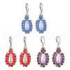 Acrylic Imitation Pearl & Seed Glass Dangle Earrings EJEW-MZ00390-2
